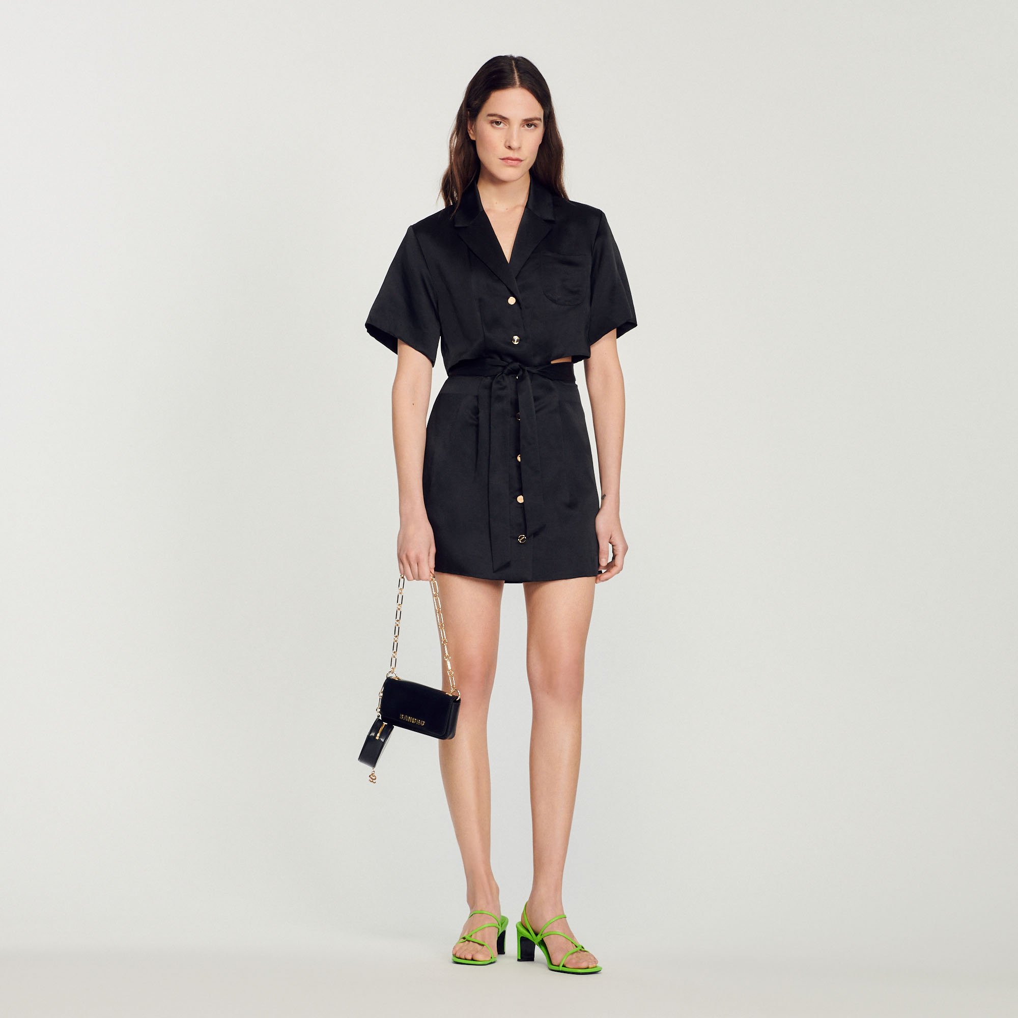 Robe courte ajouree