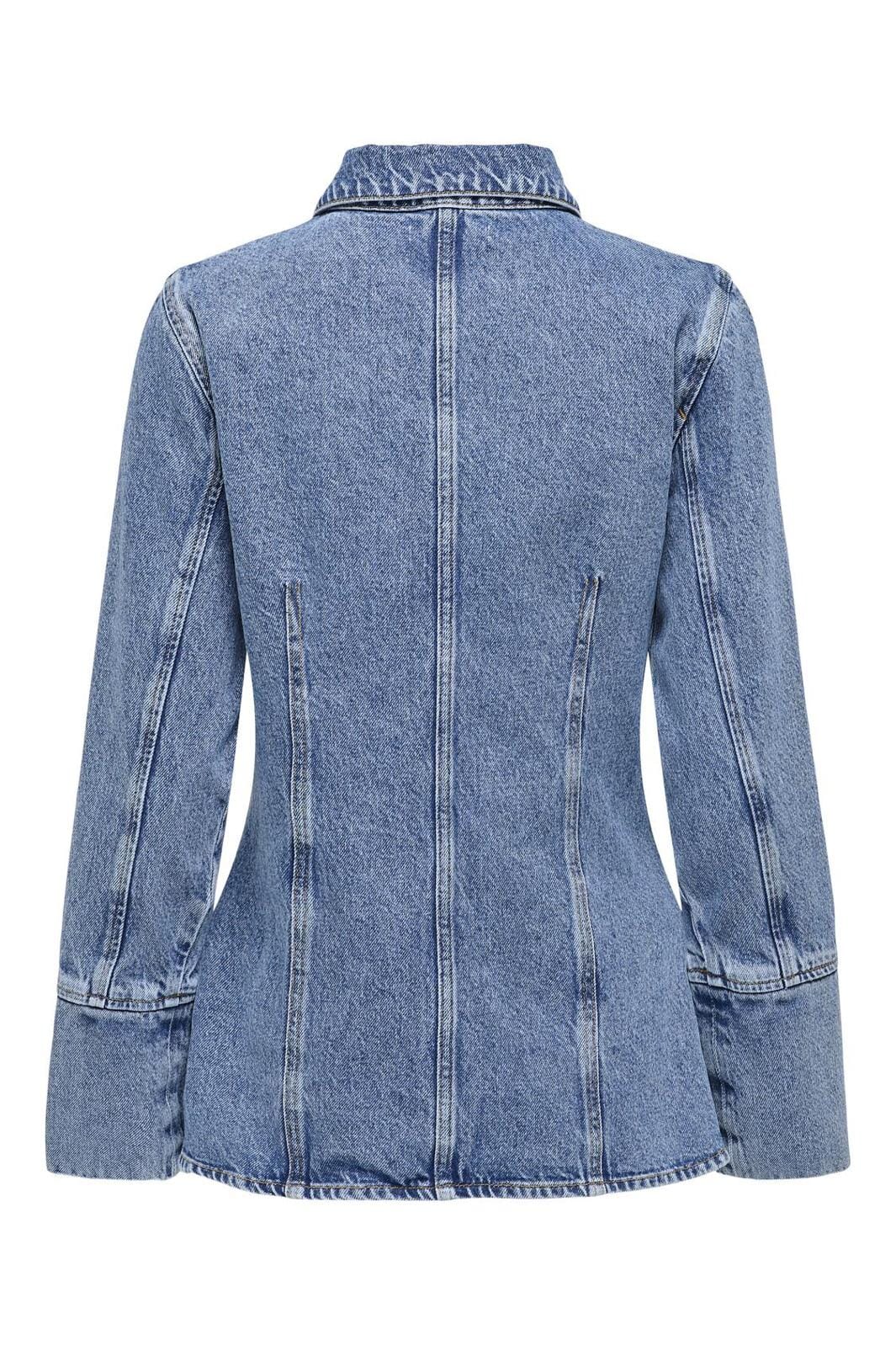 Only Onlnara L/S Fitted Shirt Sik 4717339 medium blue denim