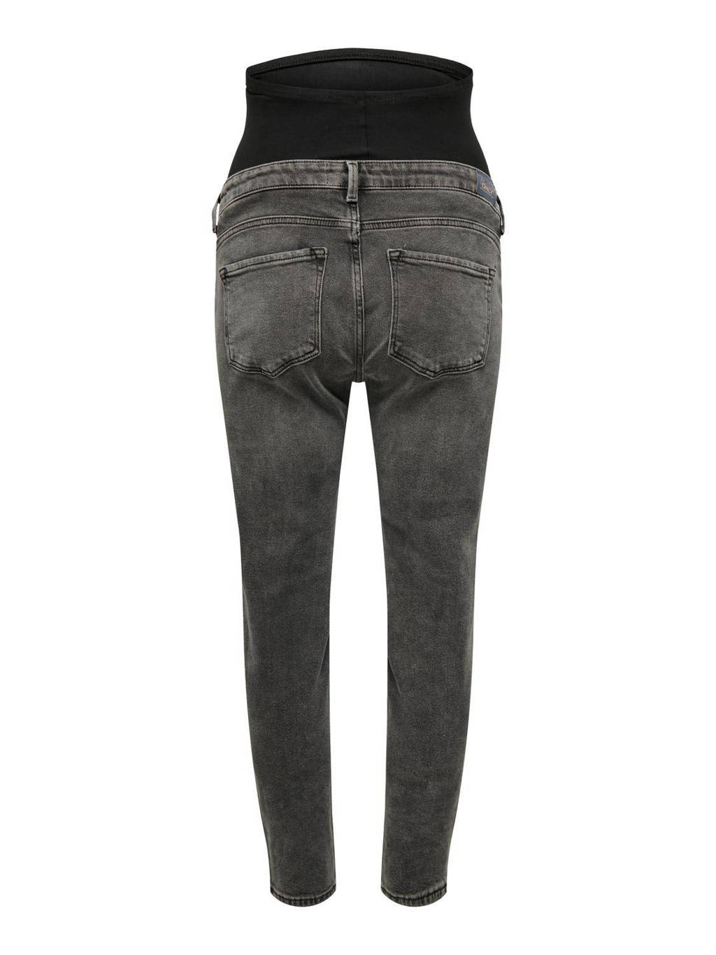 ONLY MATERNITY high waist zwangerschaps straight jeans OLMEMILY dark grey denim