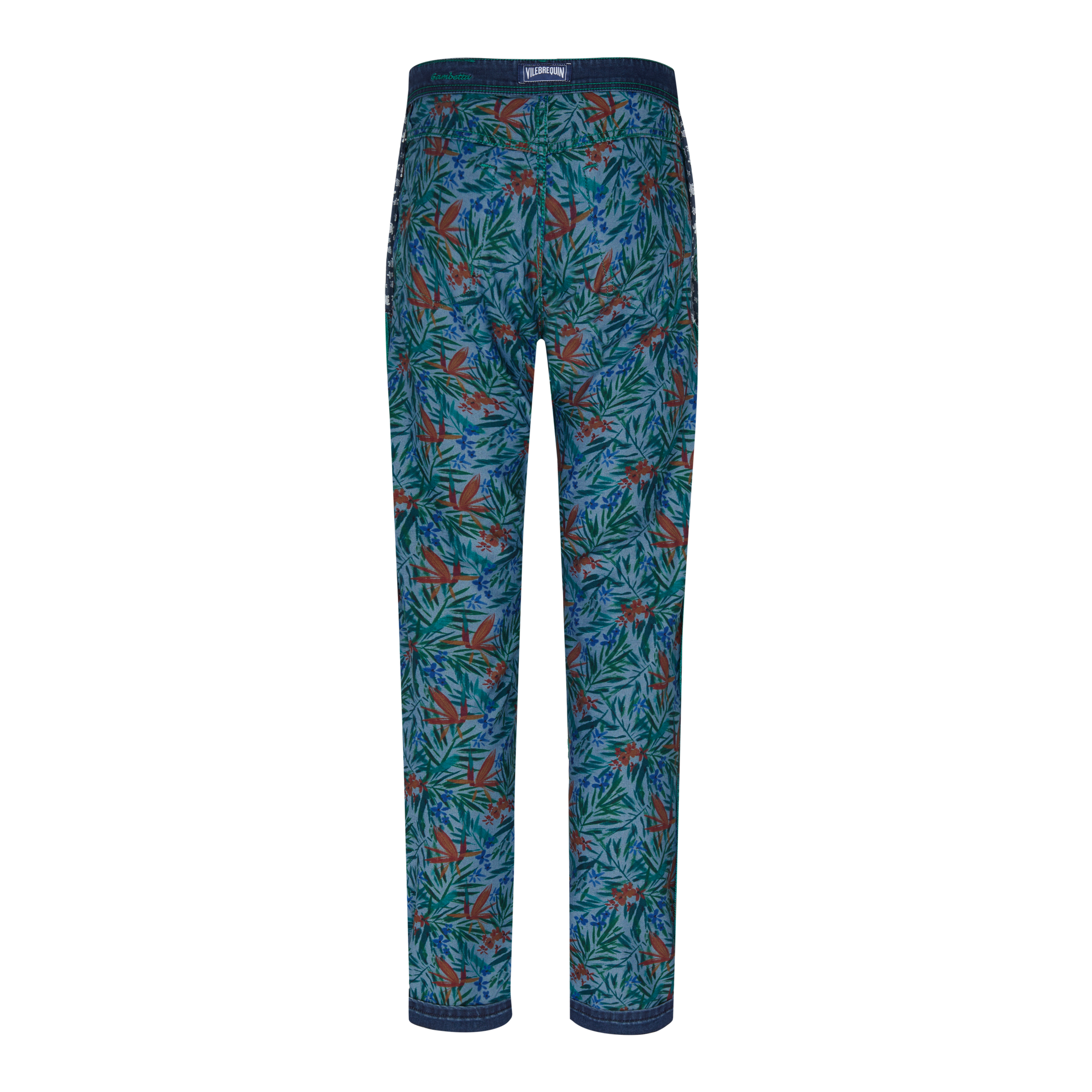 Jeans 5 Poches Homme Tropical Flowers