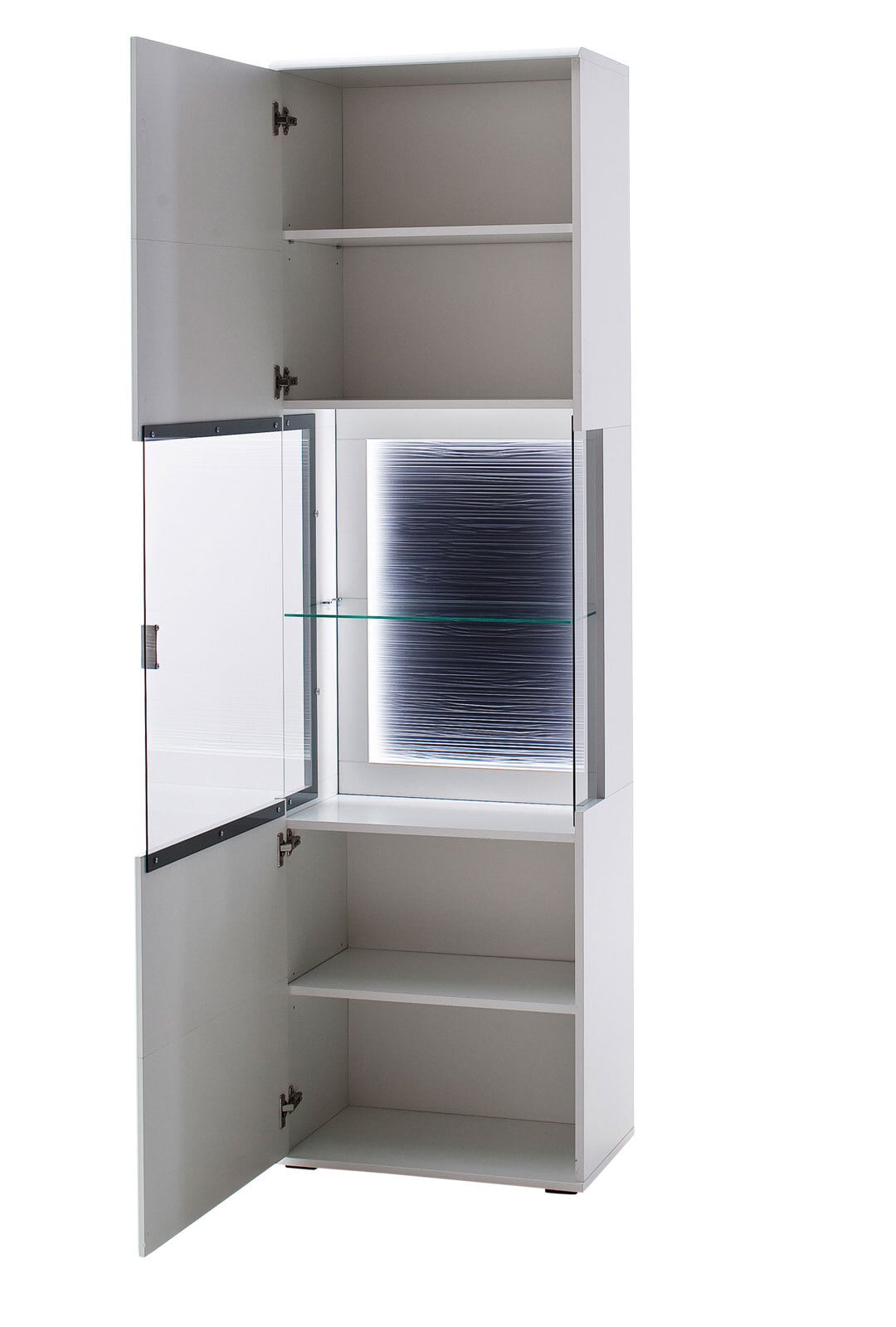 Vitrine AMORA 60 cm NB weiß /anthrazit 3D