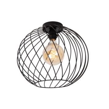 Lucide DANZA plafonnière Ø40 cm Zwart