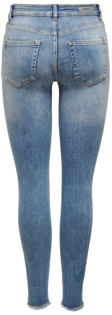 ONLY Ankle-Jeans »ONLBLUSH – Ankle-Jeans mit Destroyed Look für trendige Outfits«, Abriebeffekte, modisch, skinny fit, Rundhals, regular fit