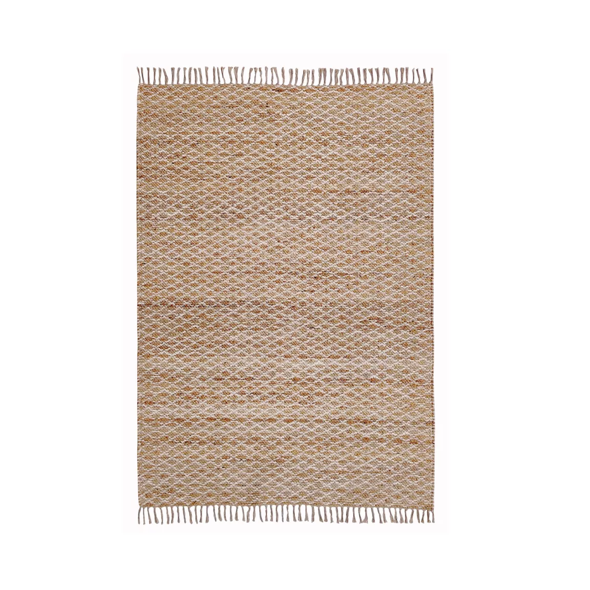 Tapis de salon rectangulaire jute tissée main (160 x 230 cm) Yuki Marron
