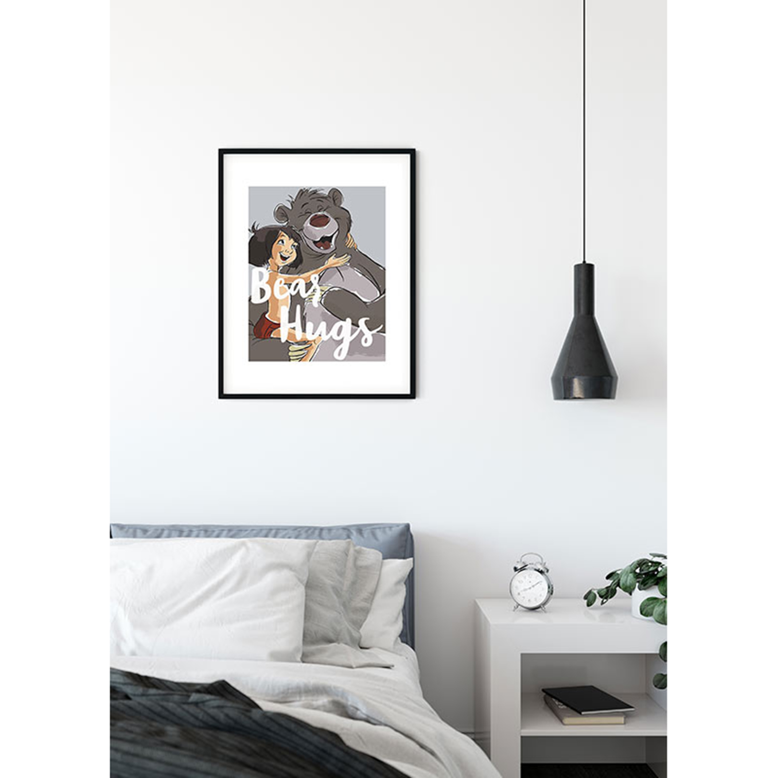 Wandbild BEAR HUG - bunt - 50x70 cm