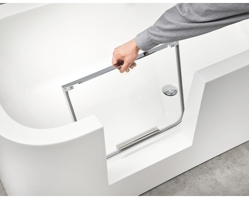 Badkuipset OTTOFOND Free Gate 80 x 180 cm wit glanzend 703918
