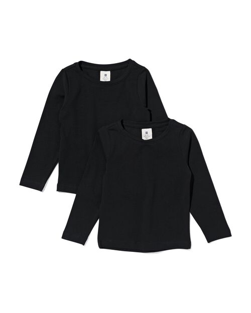 2 t-shirts enfant coton biologique noir