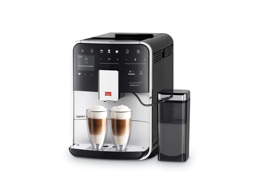 Melitta CAFFEO Barista TS Smart - Automatisk kaffemaskine med mælkeskummer - 15 bar - sølv