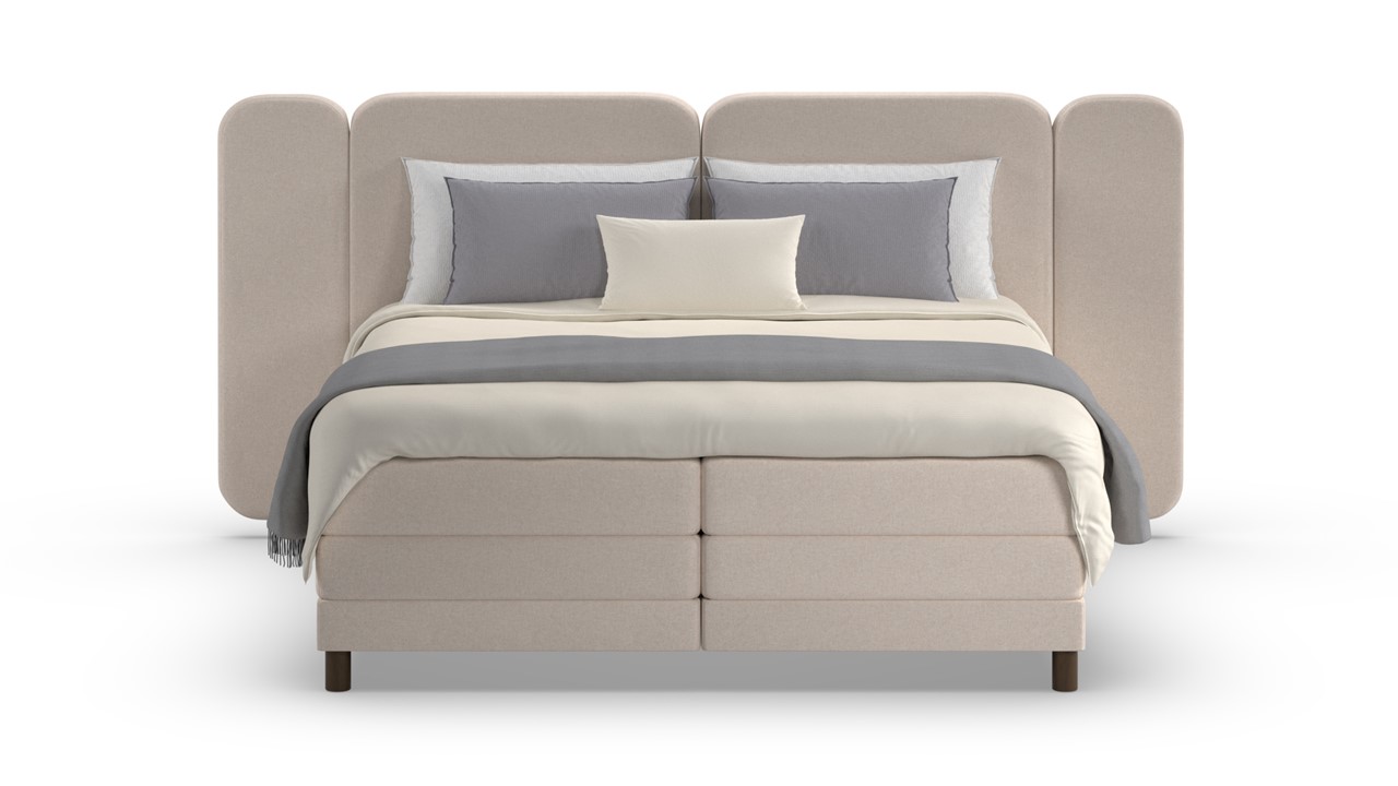 Elektrische boxspring Ridge - Warm wool beige