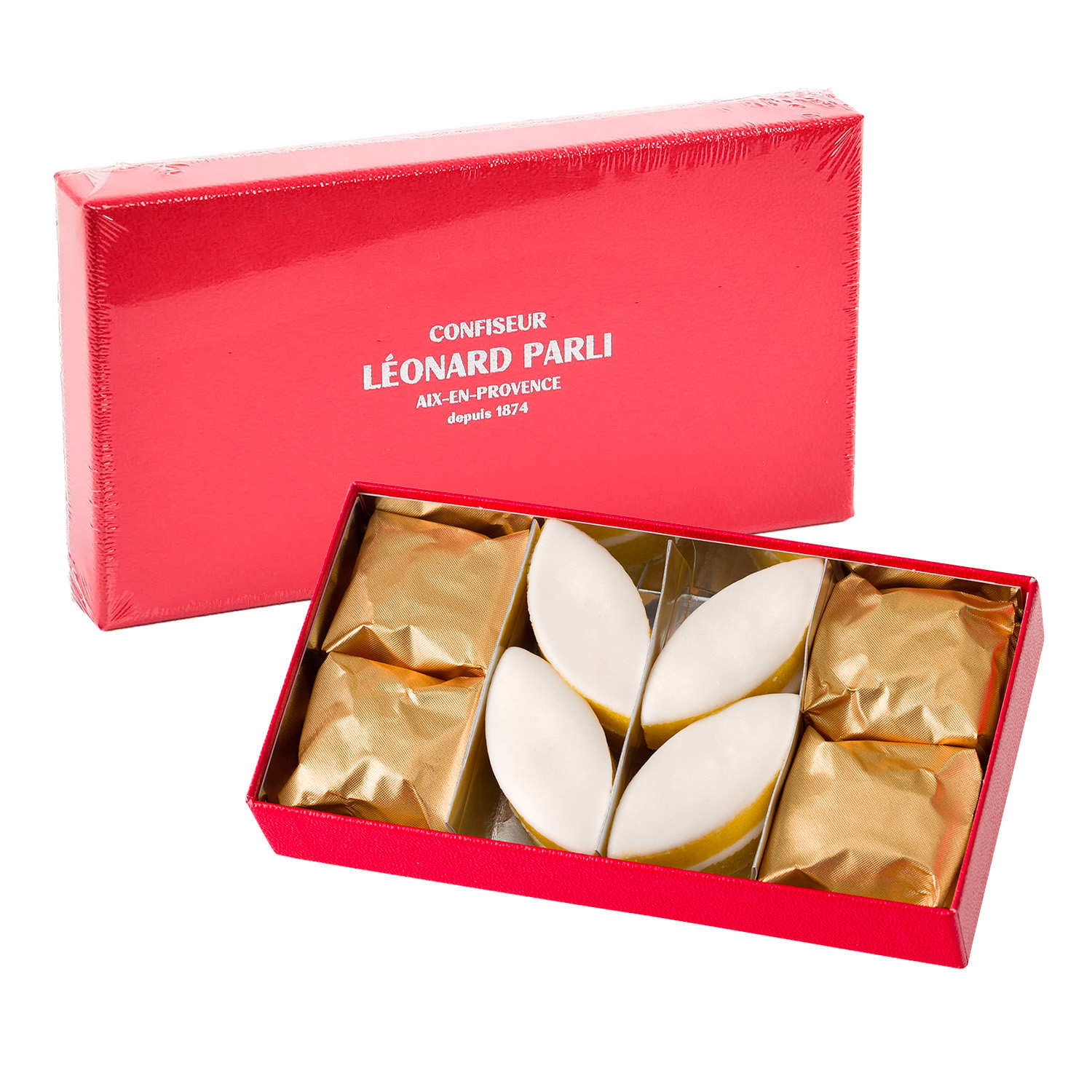 Boîte calissons d'Aix et Marrons Glacés