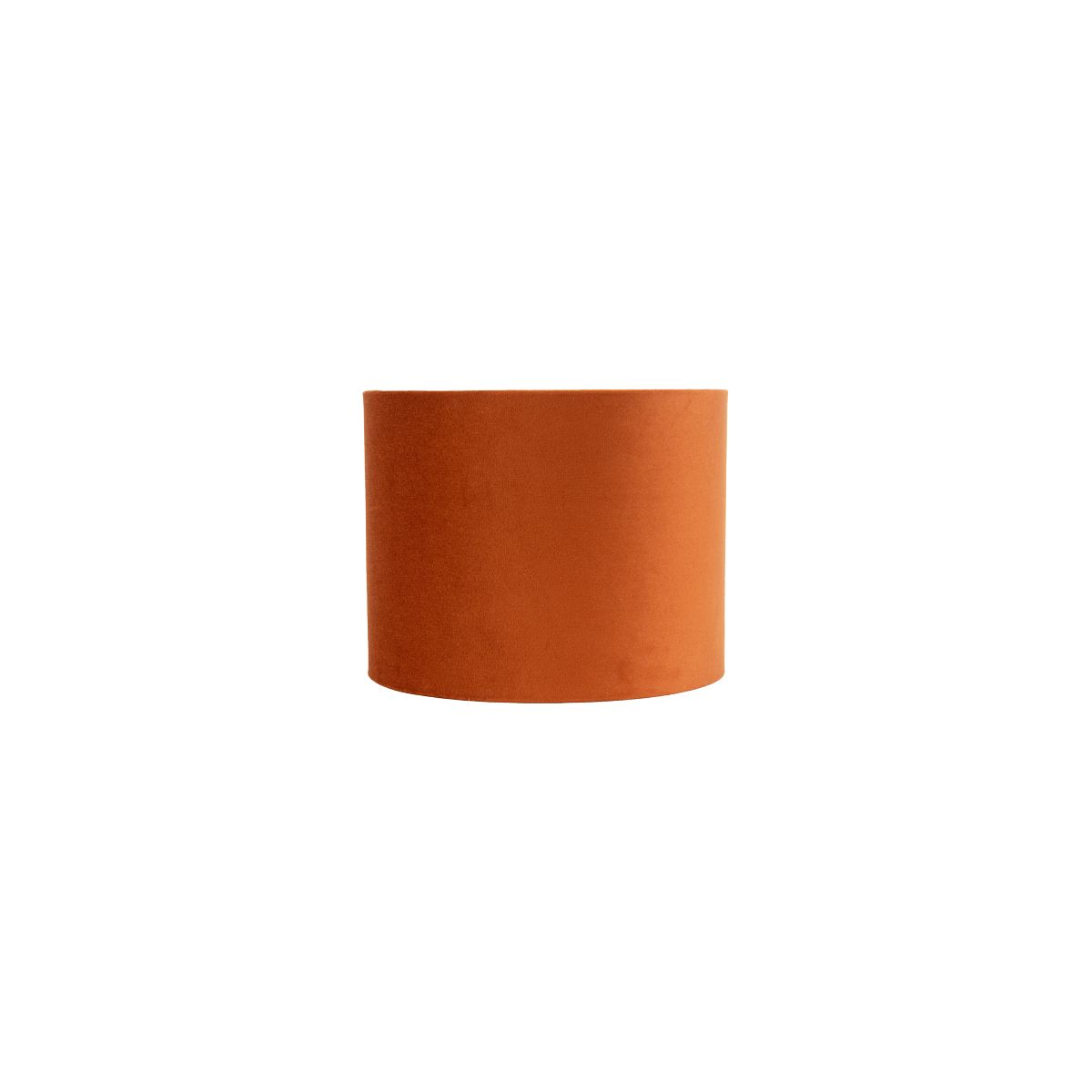 Stoffen lampenkap oranje met gouden binnenkant 18/18/14