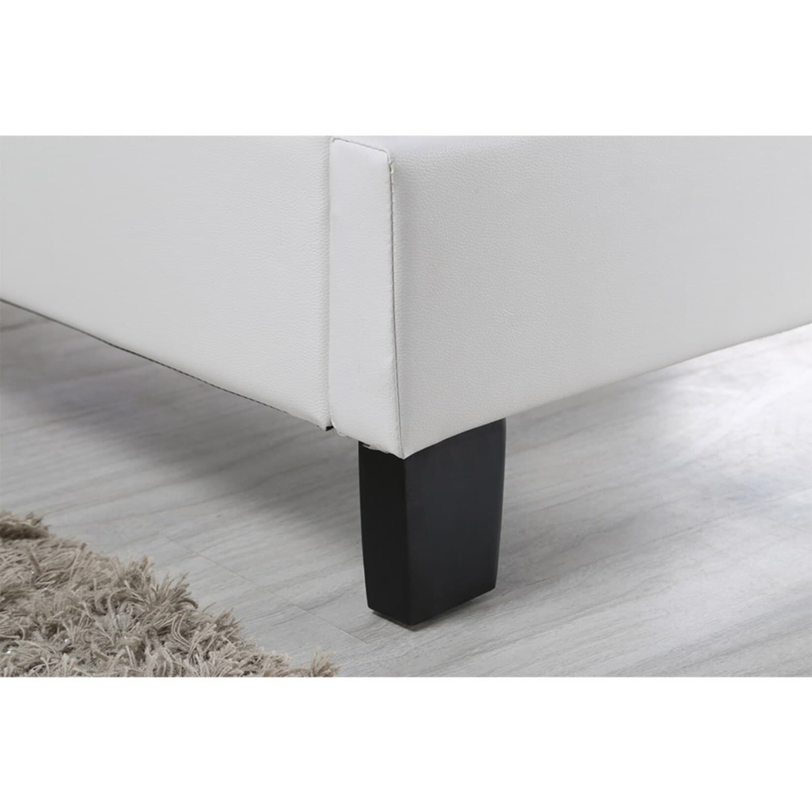 HOME DELUXE LED Bett Nube mit Schubladen und Matratze, 180 x 200cm - versch. Ausführungen - Dunkelgrau