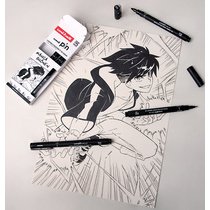 Feutre technique PIN 'Manga Shonen' PF, set de 5