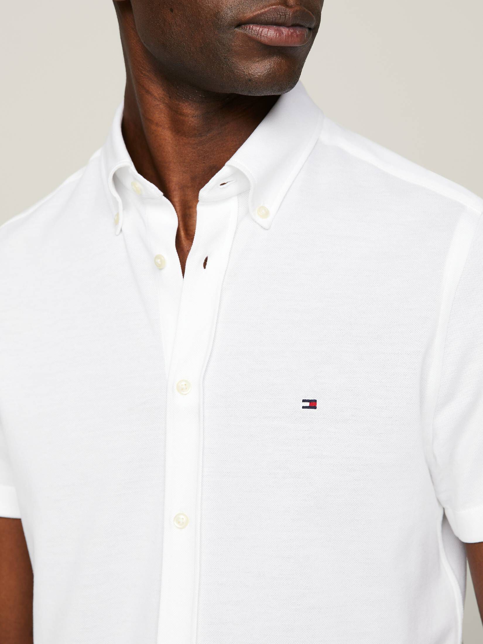 Tommy Hilfiger| Herren Hemd Slim Fit Kurzarm
