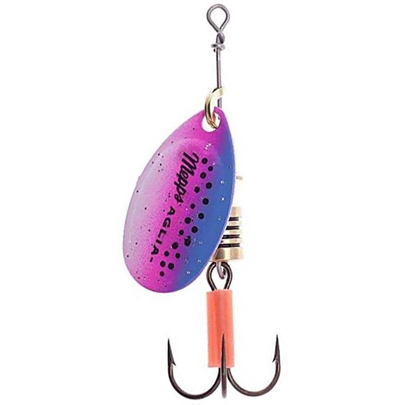 Cuiller Tournante Mepps Aglia Fluo Micropigments Rainbow Trout
