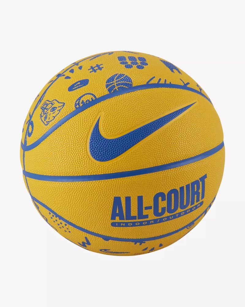 Ballon de basket Nike Everyday All Court Jaune & Bleu