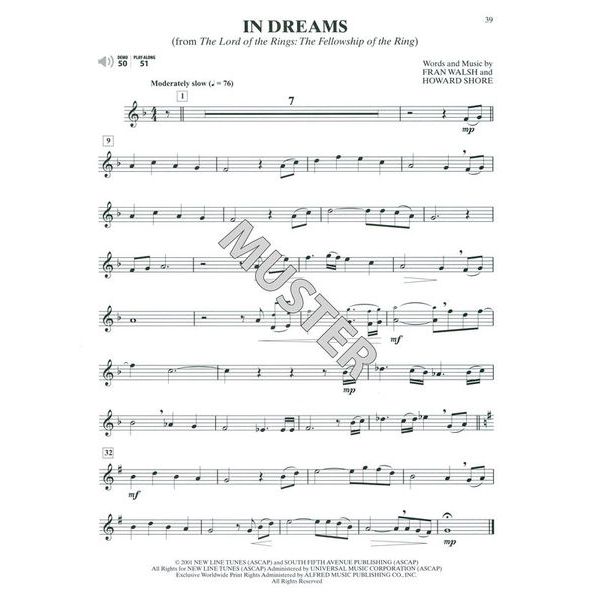 Alfred Music Publishing Ultimate Movie Solos Clarinet