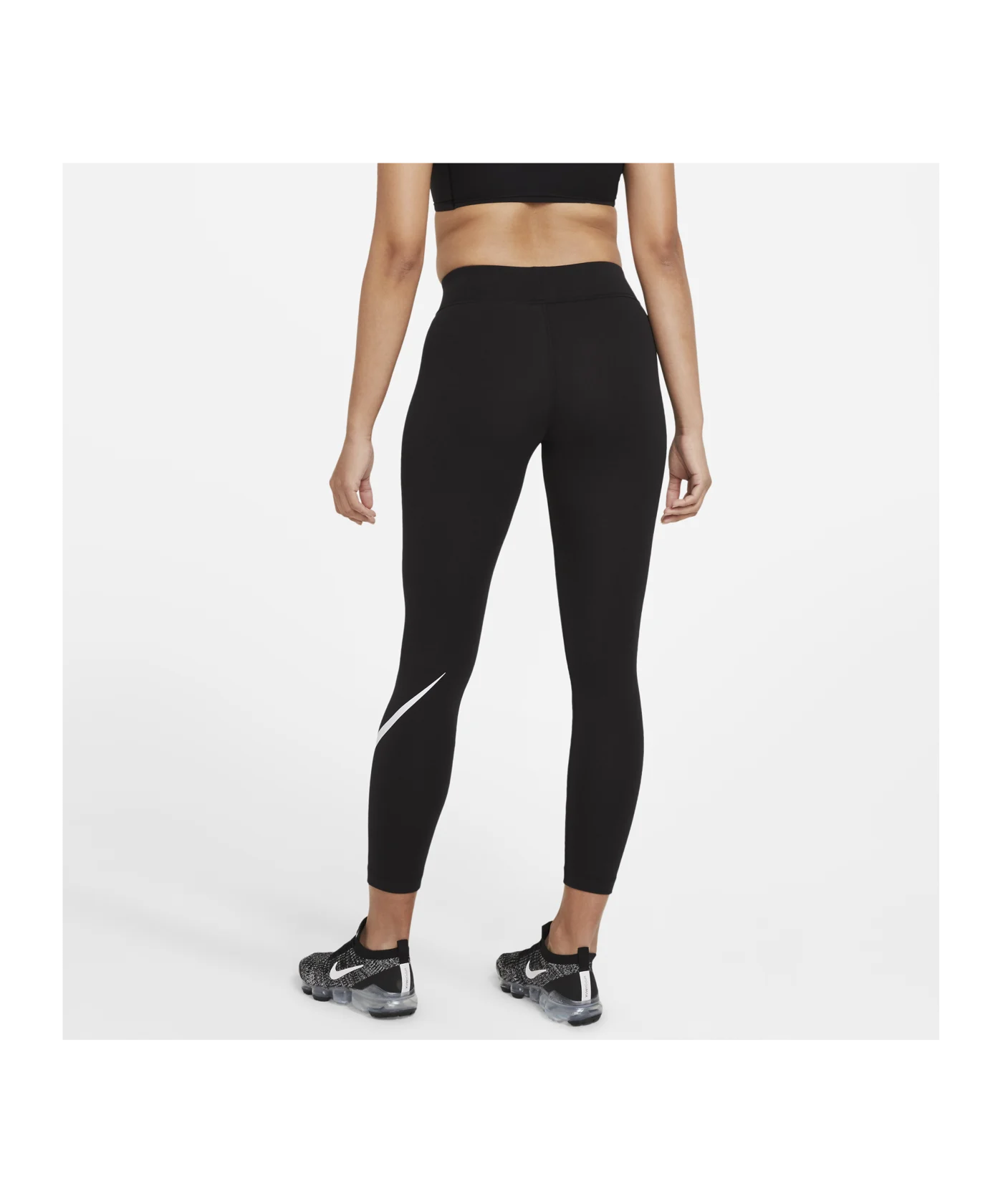 Nike Essentials Swoosh Leggings Damen Schwarz F010