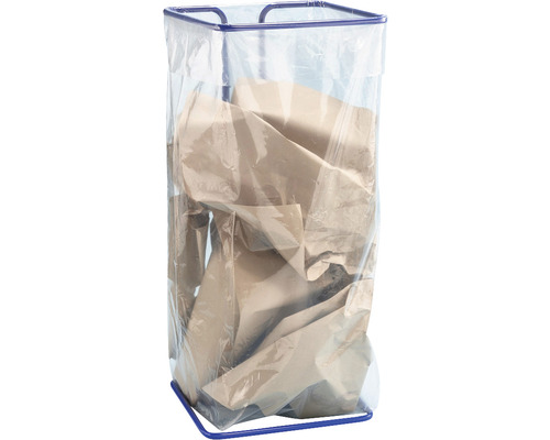 Stalen afvalzakhouder, blauw, 400 l