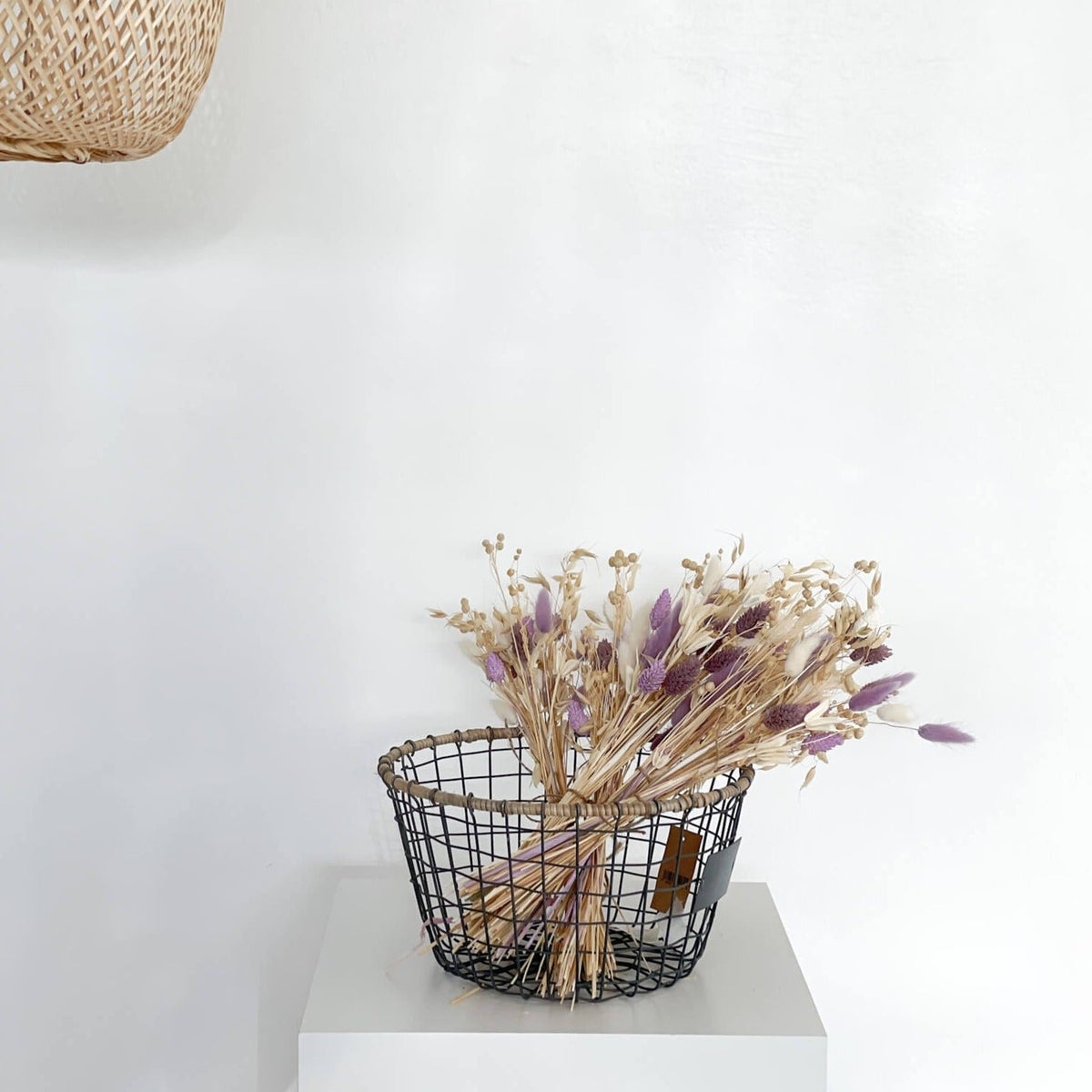 Gedroogde bloemenboeket mini paars Very Peri - 4 stuks