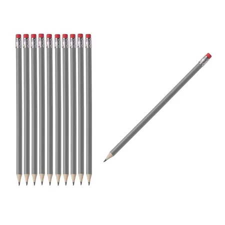 Macma Bleistifte mit Radierer, HB, ohne Herstellerlogo, grün lackiert, 50 Stück