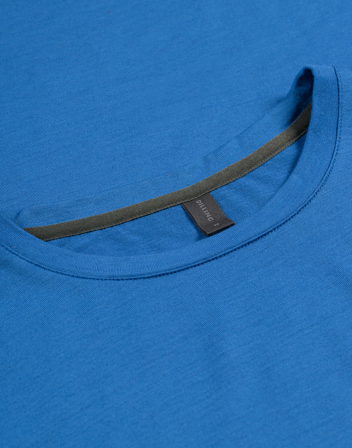 T-shirt van merinowol voor heren in Azuurblauw