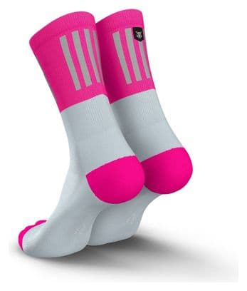 Chaussettes running Incylence High-Viz V3 Rose fluo