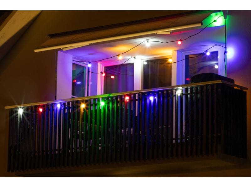 Schönenberger Lichterkette Party-Deco, 600 cm, Mehrfarbig LED-Lichterkette