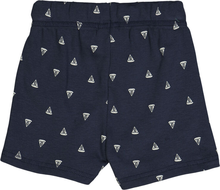 Müsli by Green Cotton Sailboat shorts baby Night blue/balsam cream