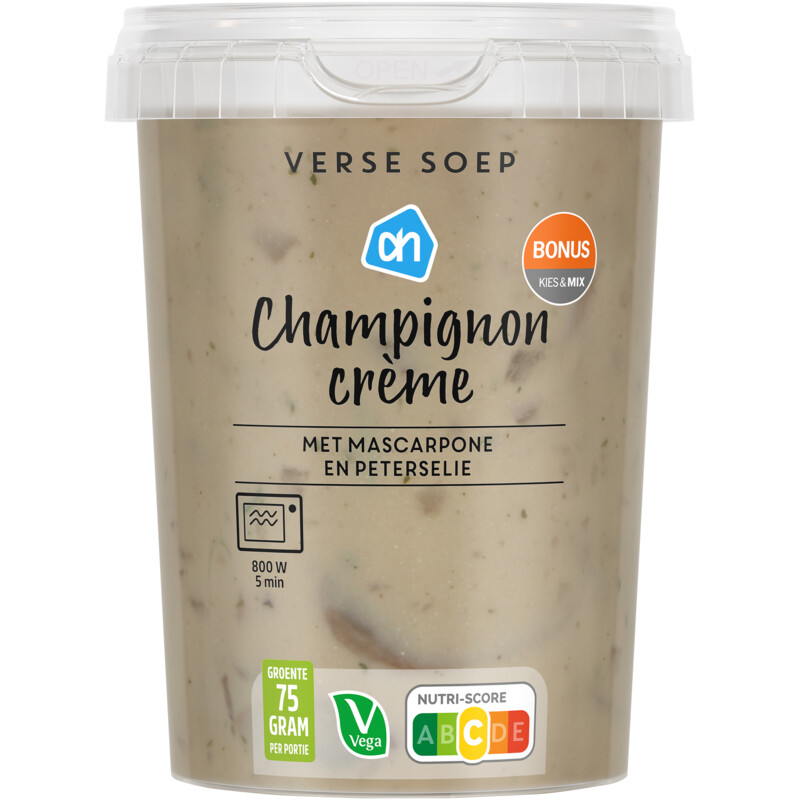 AH Verse soep champignon crème
