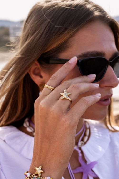 Ocean ring met zeester