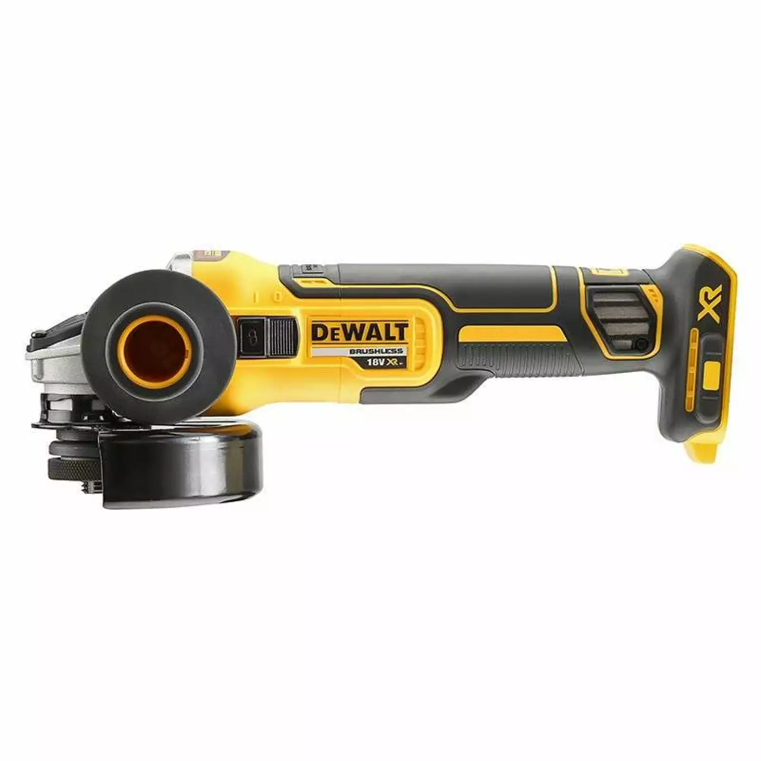 DeWALT DCG405N 18V Li-Ion accu haakse slijper body - 125mm - koolborstelloos