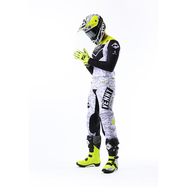 Kenny - Pantalon Performance Stone Blanc / Noir / Jaune
