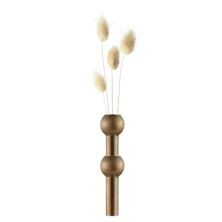Stoff Nagel - Vase, brüniertes Messing