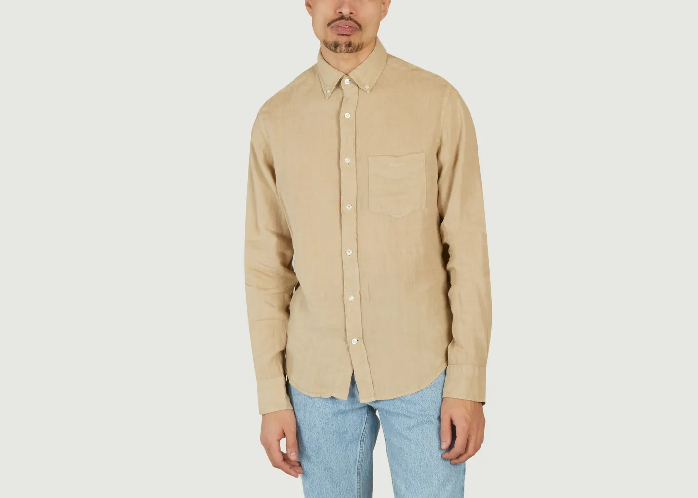 Chemise droite en lin Gant