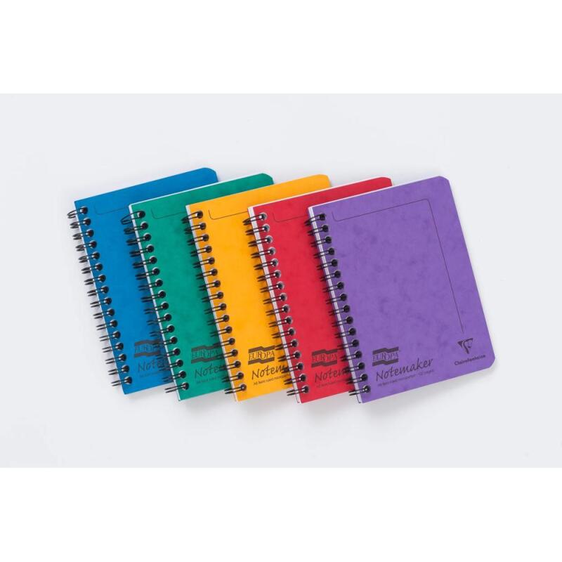 Notemaker Europa cahier reliure intégrale A6 120 pages détachables ligné