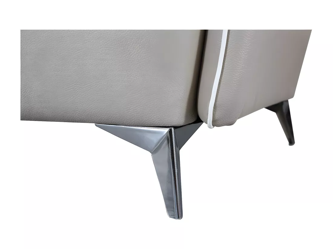 Fauteuil cuir Design MAEL Beige