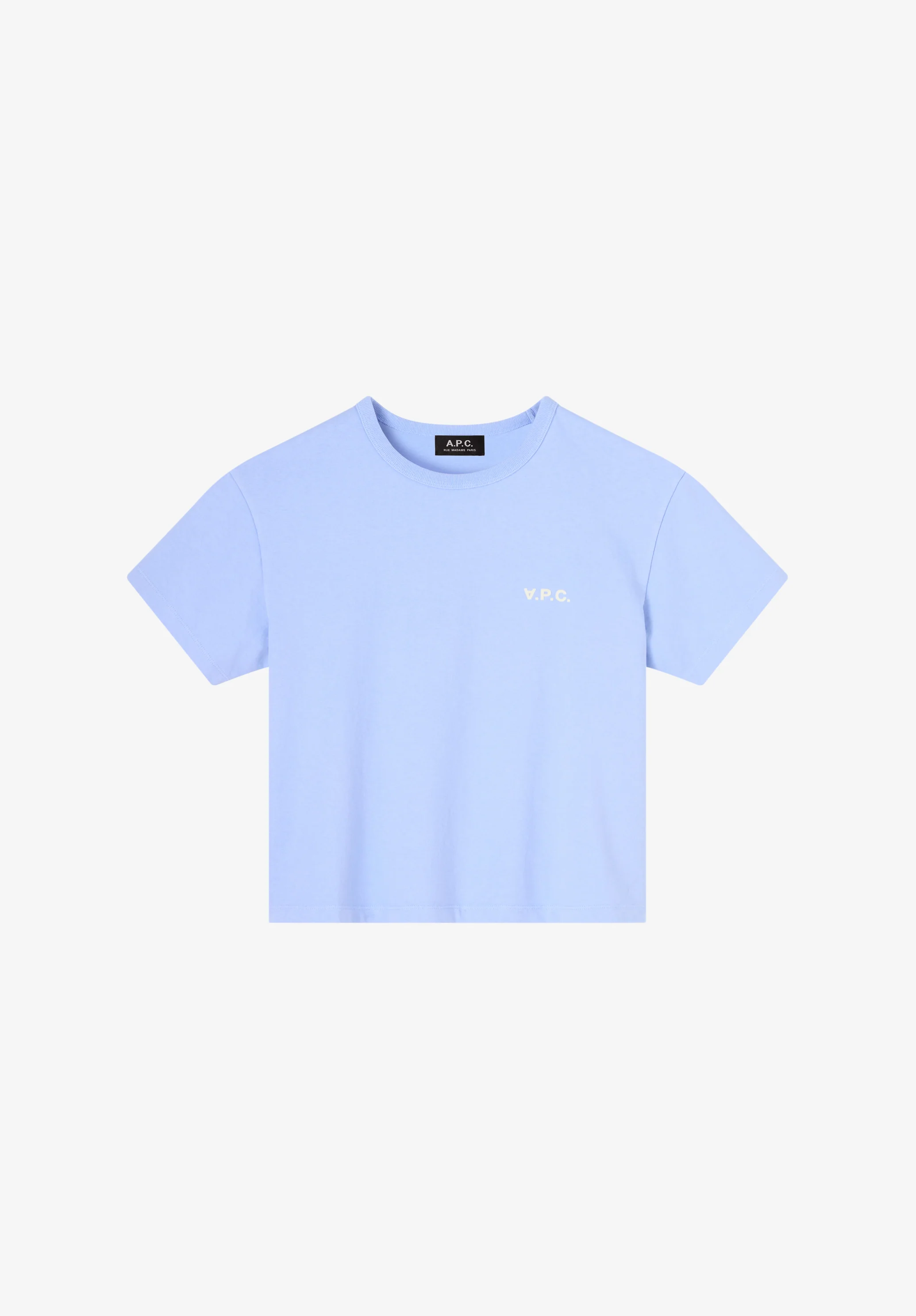 t-shirt boxy petit vpc - Bleu clair/ecru