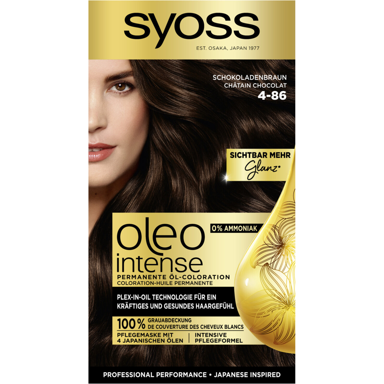 Syoss Oleo Intense Permanente Öl-Coloration 4-86 Schokoladenbraun
