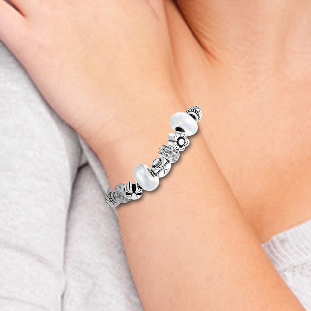 Bracelet - Acier inoxydable & cristaux