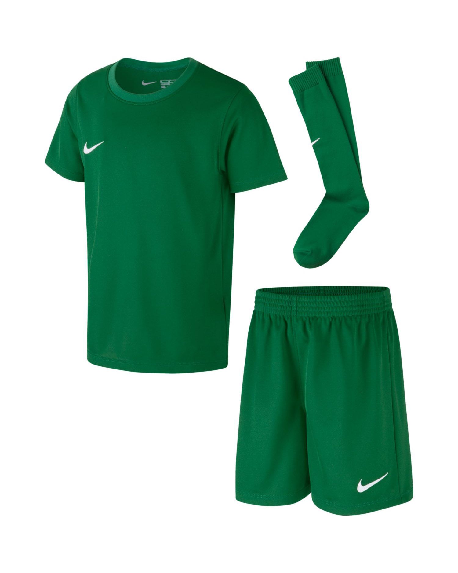 Ensemble match/entrainement Nike Park Kit Set Vert pour enfant