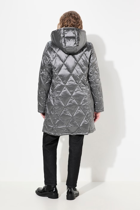 HYPRAR Steppjacke, Kapuze, 2-Wege-Zipper, Zipptaschen