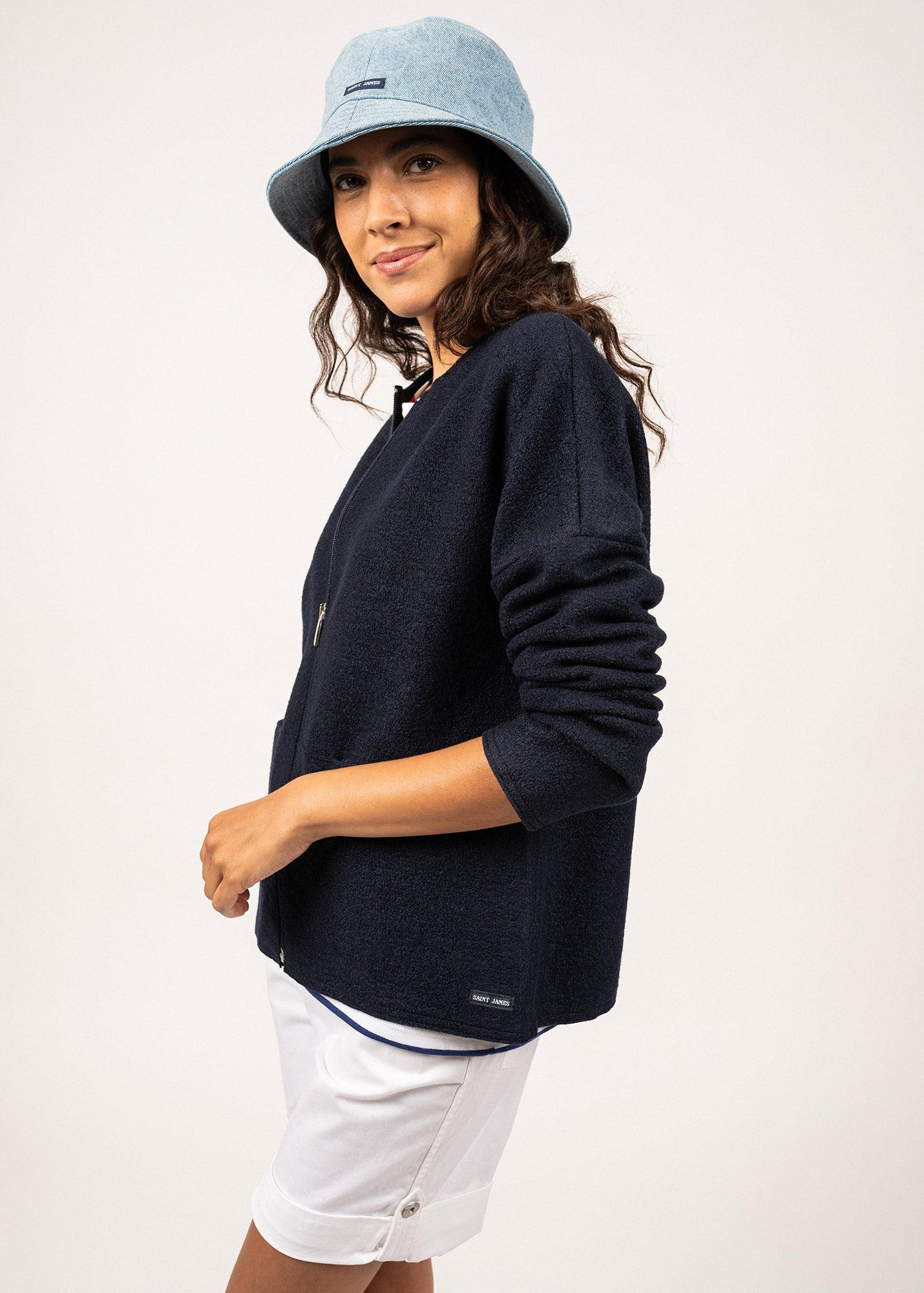 Veste en laine bouillie Erdeven
