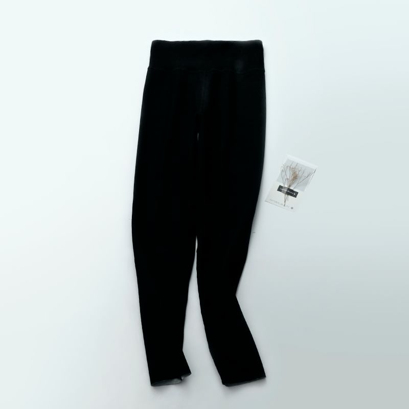 Finlies - Matching effen fleece-gevoerde leggings (verschillende ontwerpen)