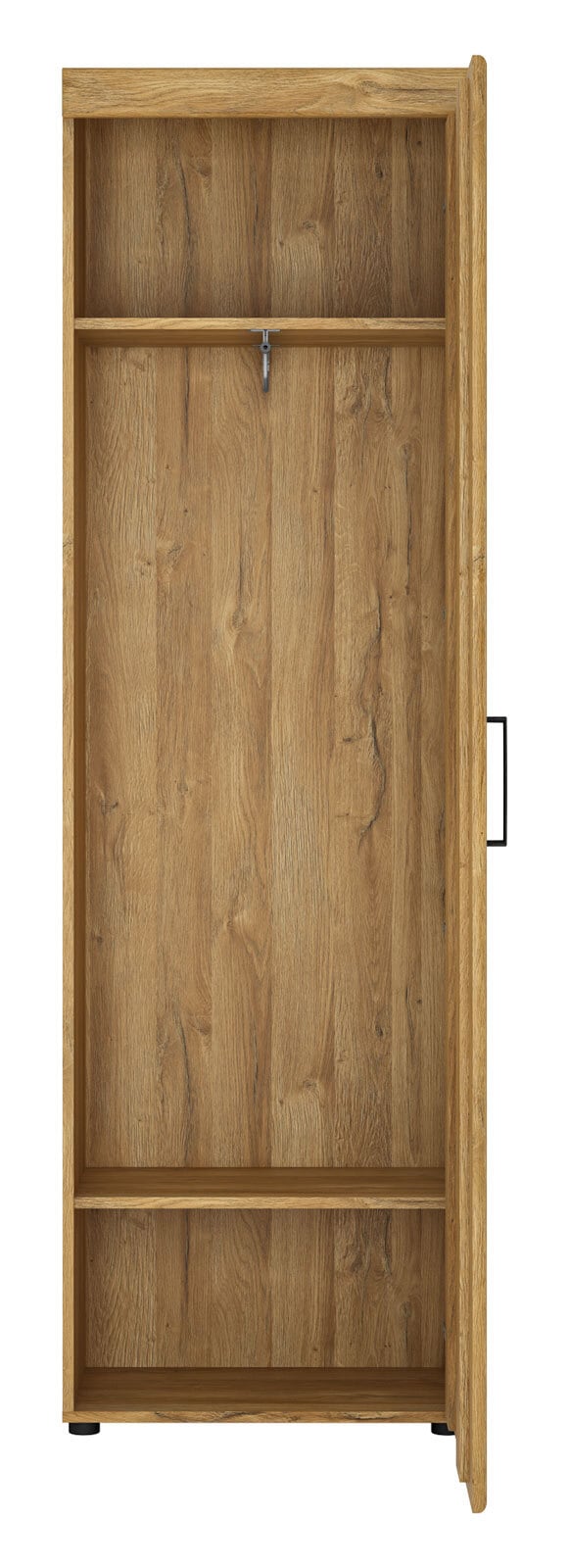 Garderobenschrank CORTINA 58 x 195 cm Eiche braun