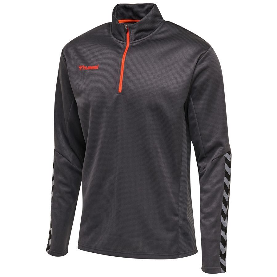 Sweat à col zippé avec chevrons