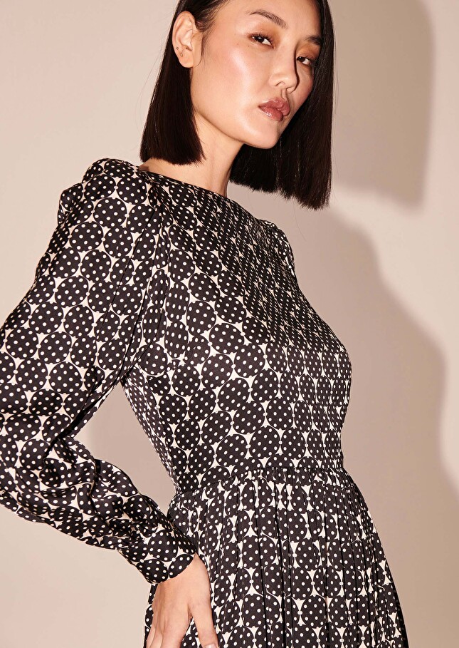 Robe Roiécrue imprimée petits pois