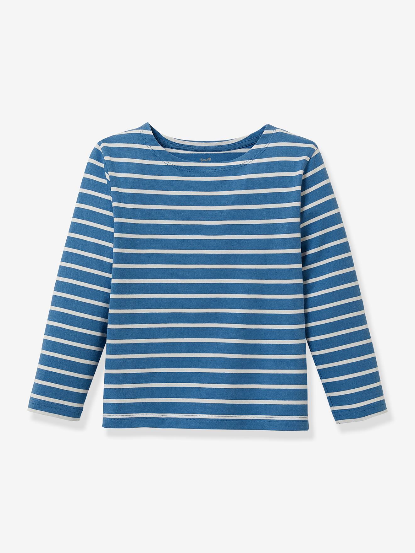 Camiseta náutica de algodão orgânico para meninos