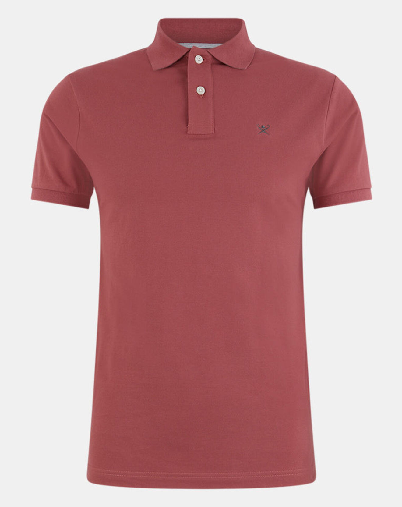 Hackett London Polo Slim Fit manches courtes uni piqué rouge