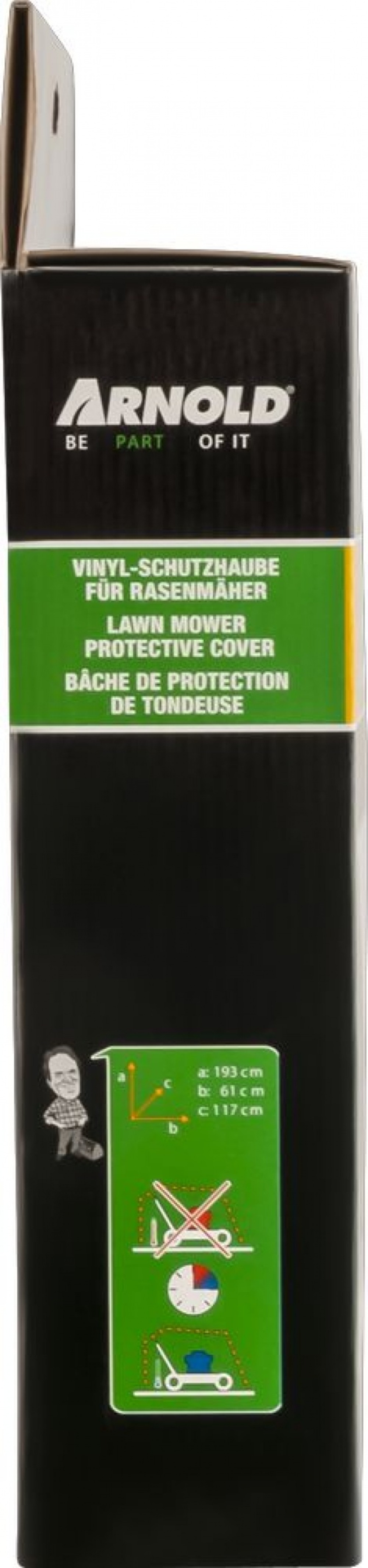 Bâche de recouvrement pour tondeuses de jardin